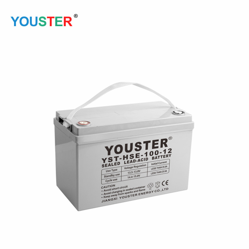 Gyári ár 12V100AH inverter akkumulátor csomag újratölthető tároló ólom sav akkumulátorok